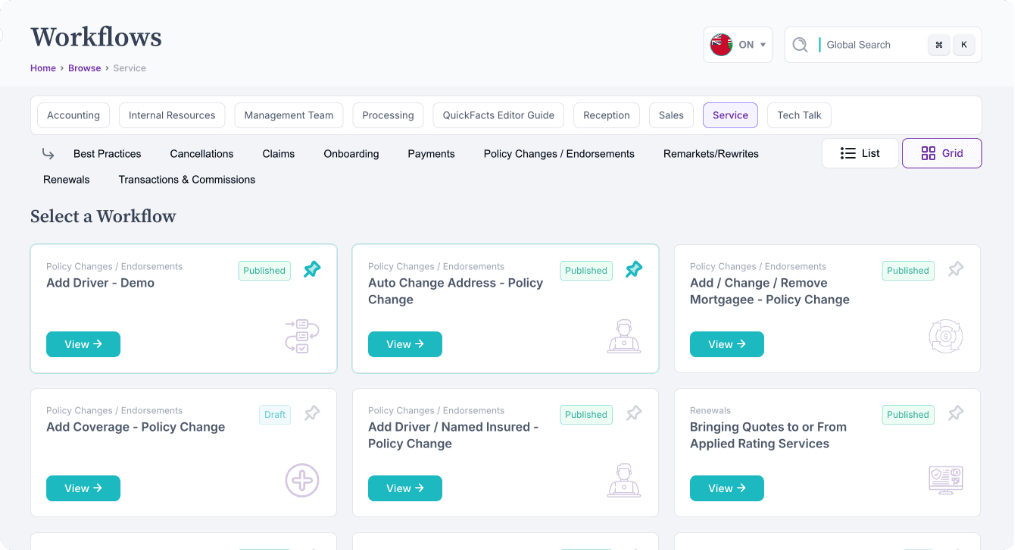 <p>Separate Workflows with intuitive design</p>